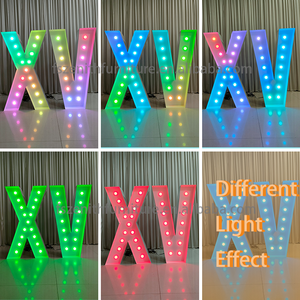 Décoration de lettres lumineuses en Offre Spéciale Lettres lumineuses à LED Chiffres pour fête d'anniversaire - Product Image 3