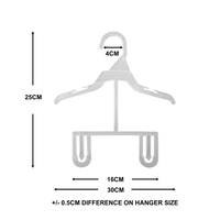 Cintre en plastique monobloc pour vêtements de bébé et d'enfant, maillots de bain et pantalons, organisateur pour sac de transport