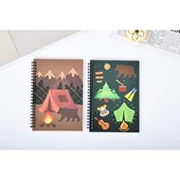 Cuaderno Espiral con Dibujos Animados, Estilo Arcoíris, para Diario y Notas