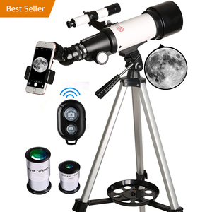 FORESEEN 70mm Astronomical Refracter Telescope with Tripod And Finder Scope Portable Telescope for Kids Beginners