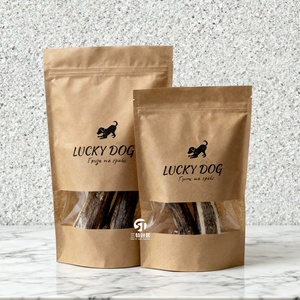 Bolsas de Embalaje para Alimentos para Mascotas, Personalizadas OEM/ODM, de Lujo, Ecológicas, de Papel Kraft y Plástico con Ventana, con Cinta y Control de Olores para Perros y Gatos - Product Image 2