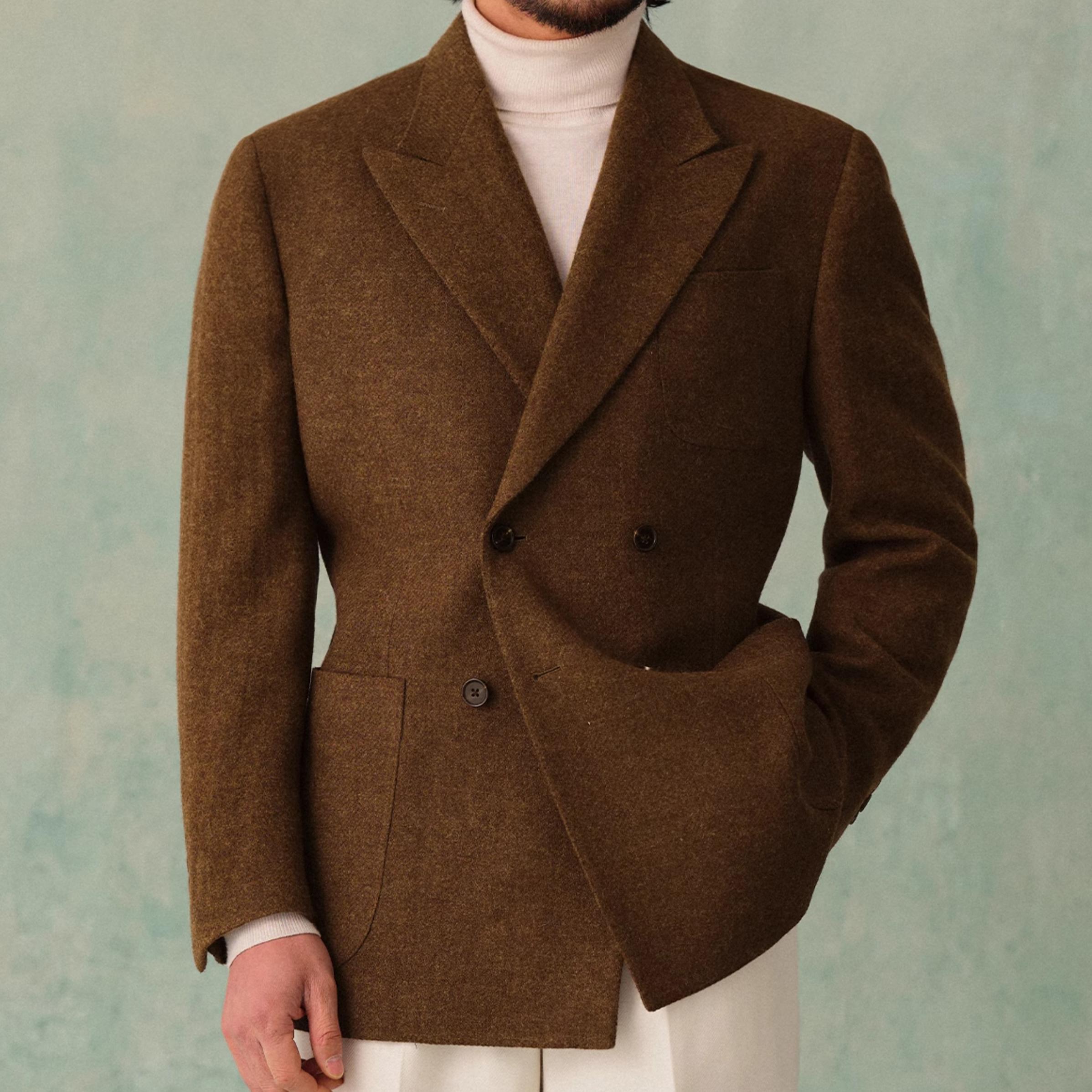 Sometimes Always Never Two Button Suit Rule Premium Ivory Cream