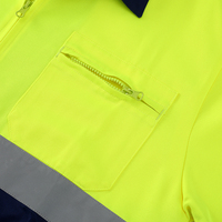 Vêtements de travail haute visibilité pour l'extérieur, veste de travail pour la construction, l'immobilier, jaune fluorescent, réparation automobile, uniforme de mécanicien d'usine