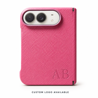 Étui de téléphone en cuir véritable certifié LWG REACH pour iPhone Duo, protection fine, logo personnalisé, OEM ODM, usine avec 18 ans d'expérience