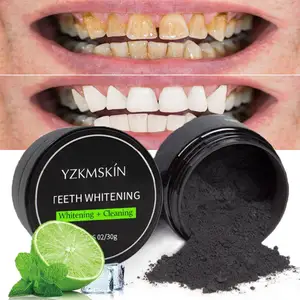 100% Activated Charcoal natural Organic Mint Private Label Care Oral Natural Active Black Charcoal Teeth Whitening Powder