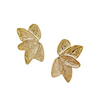 1 Paire de Boucles d'Oreilles Clous Élégantes et Délicates en Acier Inoxydable 304 Plaqué Or 18K, Motifs Pentagramme, Étoile, Cœur et Nœud, pour Femme, Idéal Cadeau