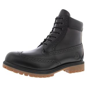 Botas Impermeables Timberland Premium de 6 Pulgadas con Cordones, de Cuero Negro para Hombre, de Grano Completo - Product Image 1