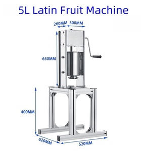 Manual <span class=keywords><strong>de</strong></span> acero inoxidable <span class=keywords><strong>de</strong></span> alta resistencia, churrera española, máquina <span class=keywords><strong>de</strong></span> churros vertical operada a <span class=keywords><strong>mano</strong></span> para hacer frutas latinas - Product Image 4