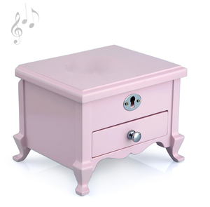 Custom New Design White <b>Ballerina</b> Footed Wooden <b>Music</b> <b>Box</b> for Kids - Product Image 4