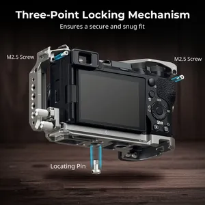 ชุดอุปกรณ์ถ่ายภาพสำหรับกล้อง Sony Alpha 6700 SmallRig 5060 HawkLock Quick Release Camera Cage พร้อมด้ามจับยาง Ergonomic และตัวหนีบสาย HDMI - Product Image 2