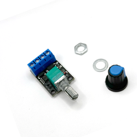 Pengontrol Kecepatan Motor DC PWM 5V-16V 10A Pengatur Kecepatan Tanpa Tingkat Modul Kontrol Daya Peredup LED Unit Penyesuaian Penggerak DIY