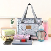 Sac à main portable pour femme en tissu Oxford, sac mère-enfant, sac à bandoulière avec fermeture éclair et boucle, pour sorties décontractées, boîte à lunch, petit format, tendance