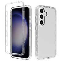 Pour Samsung S24 360 protéger dégradé coque de téléphone transparente pour Galaxy S23 Plus S20 FE S21 S22 Ultra dur acrylique PC coque de couverture