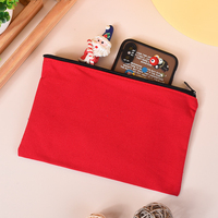 Lot de trousses de maquillage et étuis à crayons en toile imprimée, multicolores, avec fermeture éclair, pour usage quotidien