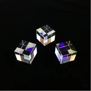 Hot bán nhỏ thủy tinh quang học cube x-cube màu thủy tinh lăng kính