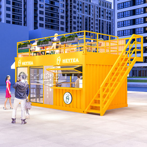 Contenedor Móvil para Tienda de Té Heytea, 4.8m, Acero Inoxidable, Fácil Montaje, Tienda de Comida y Bebidas para Exteriores - Product Image 2