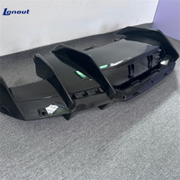 Kit de carrosserie léger en fibre de carbone sèche de style OEM modifié pour Lamborghini Revuelto, avec diffuseur arrière