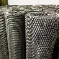 Rouleau de treillis métallique expansé en acier inoxydable finition argentée, léger, pour écran de ventilation, pare-soleil de façade, pliage et découpe industriels