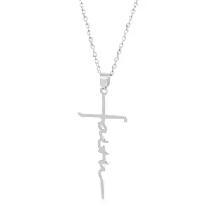 202 Nieuwe Christelijke Kruis Religieuze Ketting Sieraden Inspirational Geloof Brief Kruis Hanger Ketting