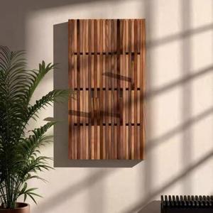 Wooden Wall Mounted Coat Rack Rectangle Custom Made Durable Home Decor <b>Storage</b> Hook For <b>Clothes</b> Hat Key - Product Image 4