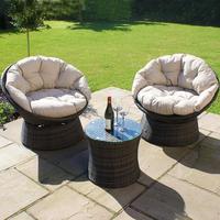 Fauteuil de jardin rotatif en bambou, design moderne et simple, structure en bambou, pour balcon, petit appartement, mobilier d'extérieur