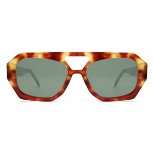 Gafas de Sol Vintage de Acetato de Alta Calidad de la Marca <span class=keywords><strong>VEH</strong></span>, Gafas de Sol Polarizadas para Mujer y Hombre, Doble Puente, Oculos, Gafas de Sol - Product Image 1