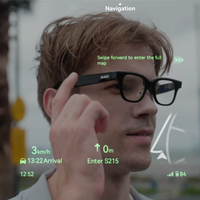 Lunettes Intelligentes IA AR 2026 IFA ChatGPT avec Traducteur IA en Temps Réel, Affichage de Traduction en 89 Langues, Téléprompteur et Caméra