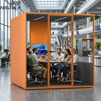Cabinas de oficina insonorizadas de Alibaba, cabinas de vidrio con reducción de ruido para biblioteca
