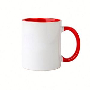 Design New Design 12 oz Ceramic Coating Inside Custom logo Engraved Bisque Unpainted Ceramic <b>Mugs</b> for Drink - Product Image 5