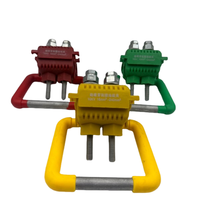 Connecteur à pince étanche IP65, isolé, perforé, pour mise à la terre, en laiton et aluminium, cosses de borne, finition décapée, modèle 240V