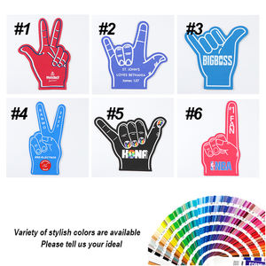 IDEA DE REGALO Promocional: Guantes de Espuma Personalizados con Logotipo para Aficionados, Guantes de Espuma Gruesos y Grandes para Animar, Guantes de Espuma para Aficionados al Deporte - Product Image 2