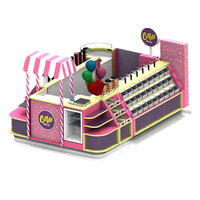 Présentoir de magasin de bonbons de style moderne Design d'intérieur Kiosque de bonbons colorés Centre commercial Stand de vente au détail de bonbons