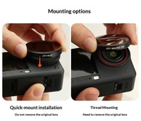 Objectif macro 15X pour DJI Osmo Action 6, filtre macro en verre optique ultra-clair, fixation rapide pour caméra d'action