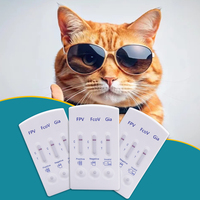 Lifecosm RC-CF18 Kit Tes Cepat Virus Peritonitis Infeksi Kucing (FIPV FCov EHR CCV) - Tes Kombinasi Diagnostik Hewan 98%
