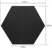 Décoration hexagonale pour studio d'enregistrement de cinéma, panneau acoustique absorbant le son pour mur