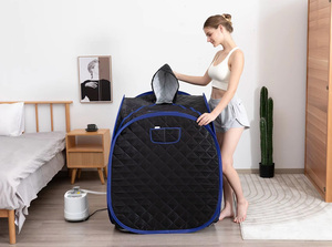 Vente en gros sauna portable sauna à vapeur pour une personne avec chapeau pour tout le corps - Product Image 4