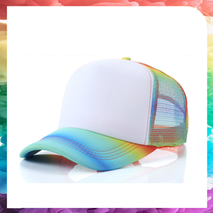 Gorras Trucker de Malla de 5 Paneles al por Mayor, de Moda para Verano, con Estampado de Cielo Estrellado y Logotipo Bordado, Visera Solar - Product Image 1
