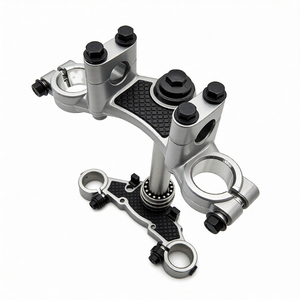 Piezas Estructurales de Motocicleta de Acero Inoxidable Mecanizadas por CNC Personalizadas, Abrazadera Triple de Calidad para Horquilla Delantera y Columna de Dirección - Product Image 5