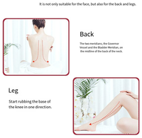 En gros, Ensemble de massage Gua Sha et rouleau de jade double tête coloré pour femmes, imitation pierres, masseur facial et corporel