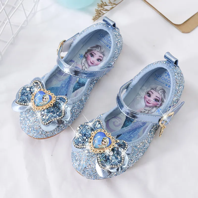 New Princess Girl Shoes Decoration For Kids Shoes Popular Lovely Kids Party Girls Kids Shoes Flat Party Casual Fashion