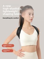 Correcteur de posture ajustable, souple, robuste et respirant pour le dos et les épaules, soutien dorsal confortable