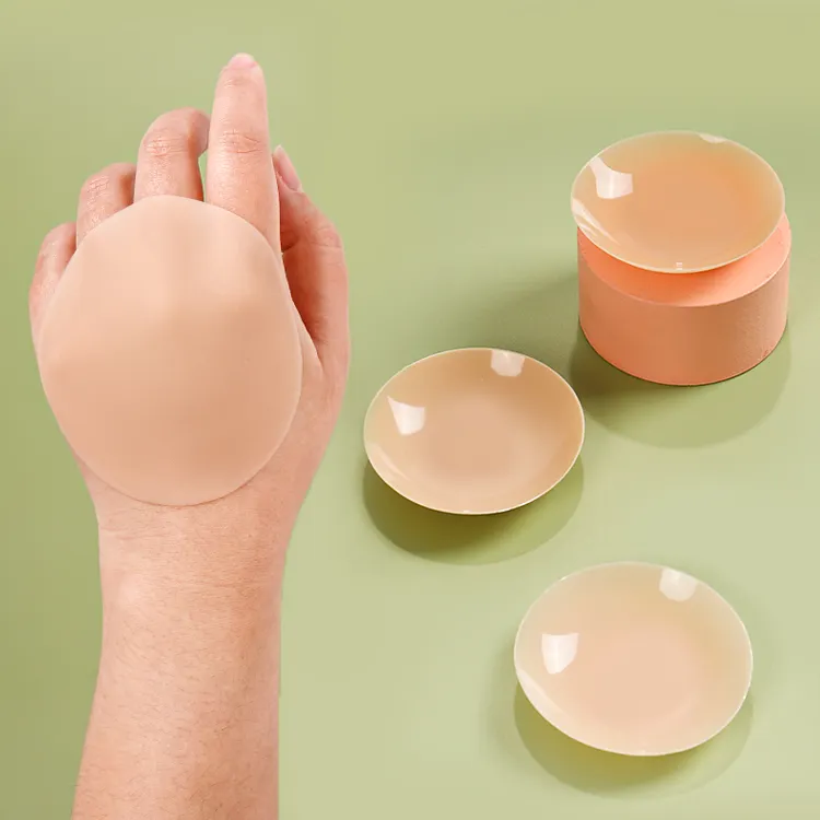 XINKE y tế cấp vật liệu vú bao gồm lên sheer siêu dính không có keo dính Silicone núm vú Bìa