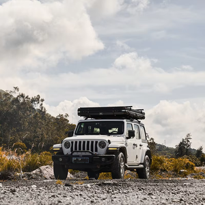 Tente de toit rigide 4 saisons Rock Cruiser, tissu Oxford noir + asphalte, type à armature droite, ouverture automatique rapide pour voiture - Product Image 5