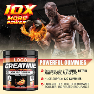 Solilan OEM nhãn hiệu riêng đào tự nhiên hương vị Pre Workout năng lượng Creatine Monohydrate Gummies l-taurine Alpha gpc 120 - Product Image 2