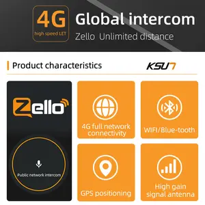 4G LTE GSM Zelloเครื่องส่งรับวิทยุโทรศัพท์100kmระยะยาวGlobal Walkie-Talkie Android Wifiฟันสีฟ้าPOCเครือข่ายวิทยุสองทาง