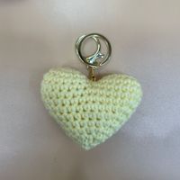 Gantungan Kunci Rajut Desain Anime Bunga Mawar dan Bunga Matahari dari Katun Lembut Buatan Tangan untuk Tas Wanita, Liontin Rajutan, Hadiah Natal