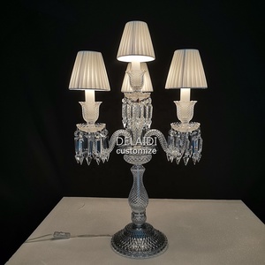 Đèn bàn pha lê 3+1 đèn sang trọng trang trí phòng khách phòng ngủ biệt thự - Product Image 2