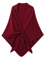 Poncho triangulaire en cachemire uni personnalisé pour femme, écharpe poncho de bureau printemps-été