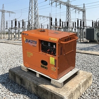 Generator Diesel Senyap Rendah Kebisingan 3 10 Kva Berpendingin Udara Logo Kustom Harga Pabrik OEM Portabel Handal Stasiun Tenaga Ekspor