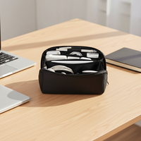 Tas Penyimpanan Digital Oxford Ramah Lingkungan Tahan Air Tahan Lama untuk Kabel Data Headphone USB Flash Drive Hard Drive Portabel